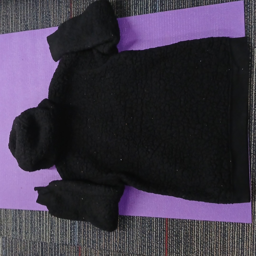 Tommy Bahama Hooded Sherpa Half-Zip Pullover Black Boys 10/12 Lg - Picture 6 of 6